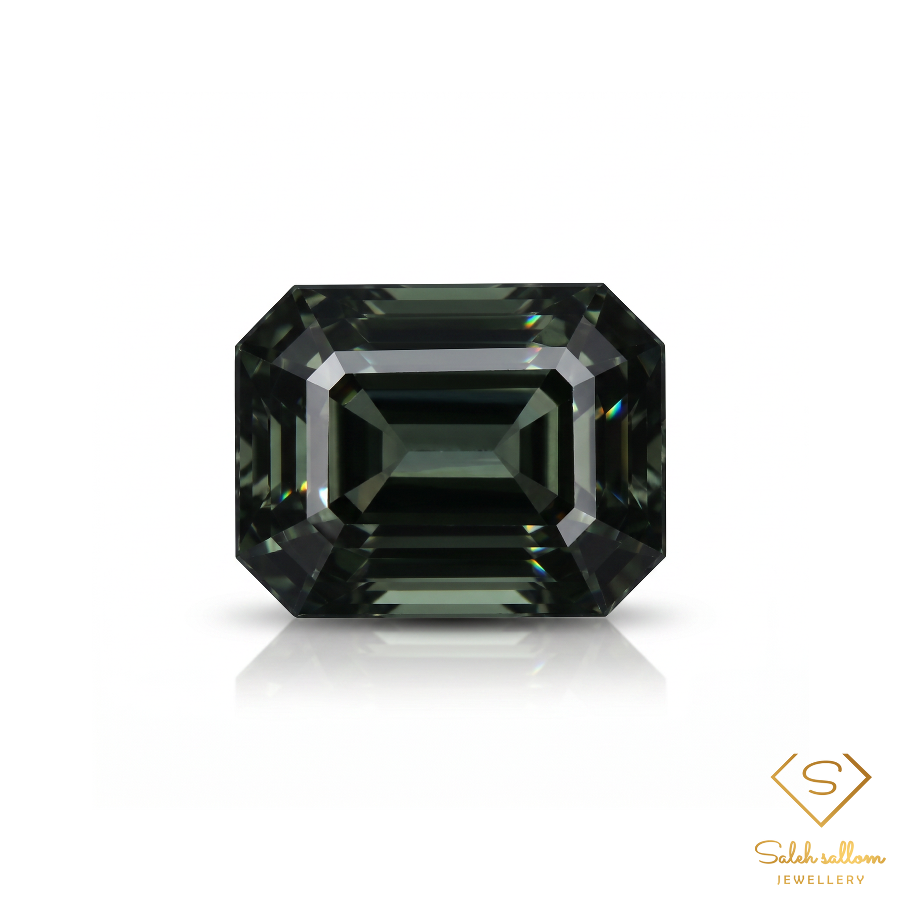 Natural Unheated Green Tourmaline | 0.60 Carat Octagon Step Cut Nigerian Gemstone | Deep Green Precision-Cut Collector Stone