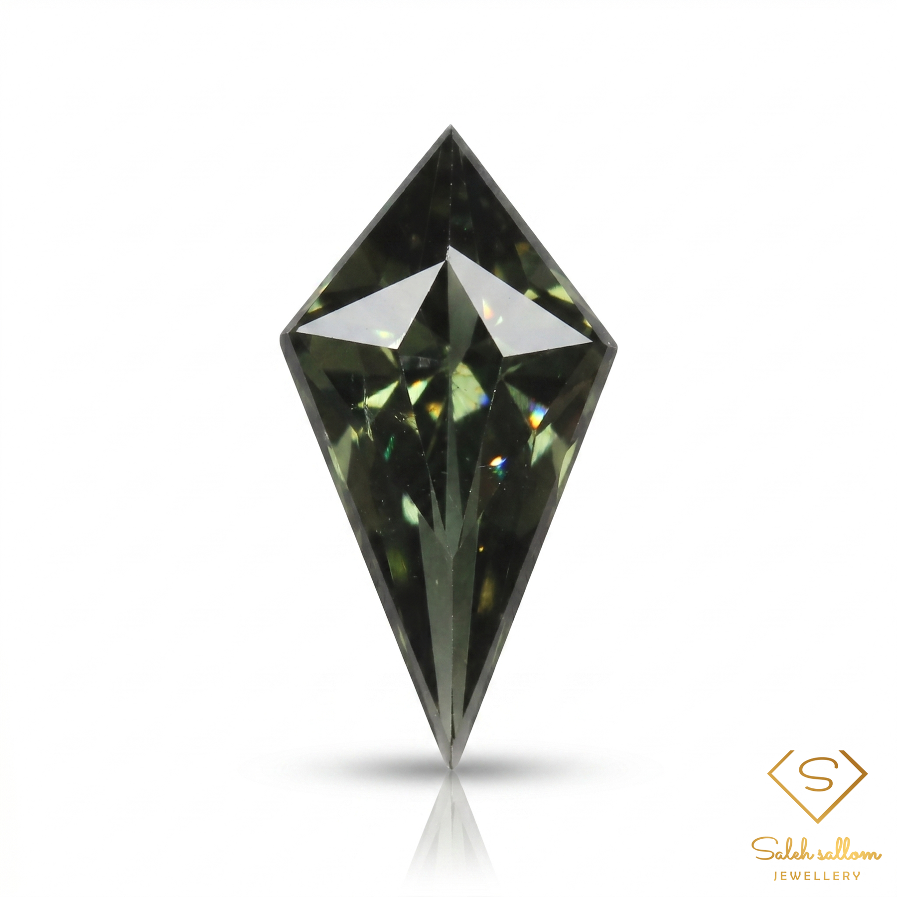 Natural Green Kornerupine | 0.82 Carat Kite Cut Gemstone | Rare Collector Stone from Africa