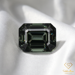 Natural Unheated Green Tourmaline | 0.60 Carat Octagon Step Cut Nigerian Gemstone | Deep Green Precision-Cut Collector Stone