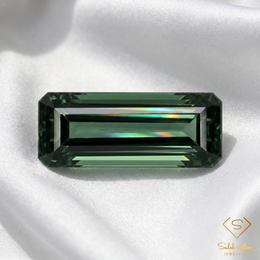 Natural Unheated Green Tourmaline | 1.32 Carat Long Octagon Step Cut Mozambique Gemstone | Elegant Collector Tourmaline