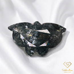 Natural Unheated Bluish Green Tourmaline | 3.22 Carat Butterfly Cut Collector Gemstone | Artistic Mozambique Tourmaline
