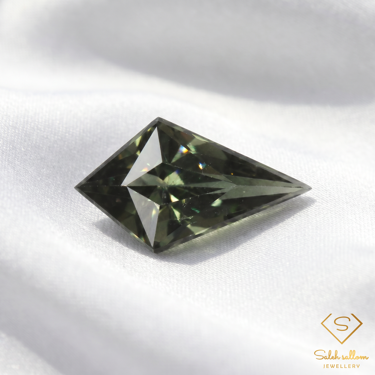 Natural Green Kornerupine | 0.82 Carat Kite Cut Gemstone | Rare Collector Stone from Africa
