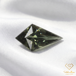 Natural Green Kornerupine | 0.82 Carat Kite Cut Gemstone | Rare Collector Stone from Africa