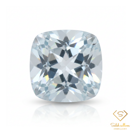 Natural White Topaz | 2.46 Carat Cushion Cut | Precision-Cut Colorless Gemstone
