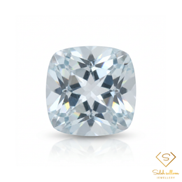 Natural White Topaz | 2.46 Carat Cushion Cut | Elegant Colorless Precision-Cut Gemstone