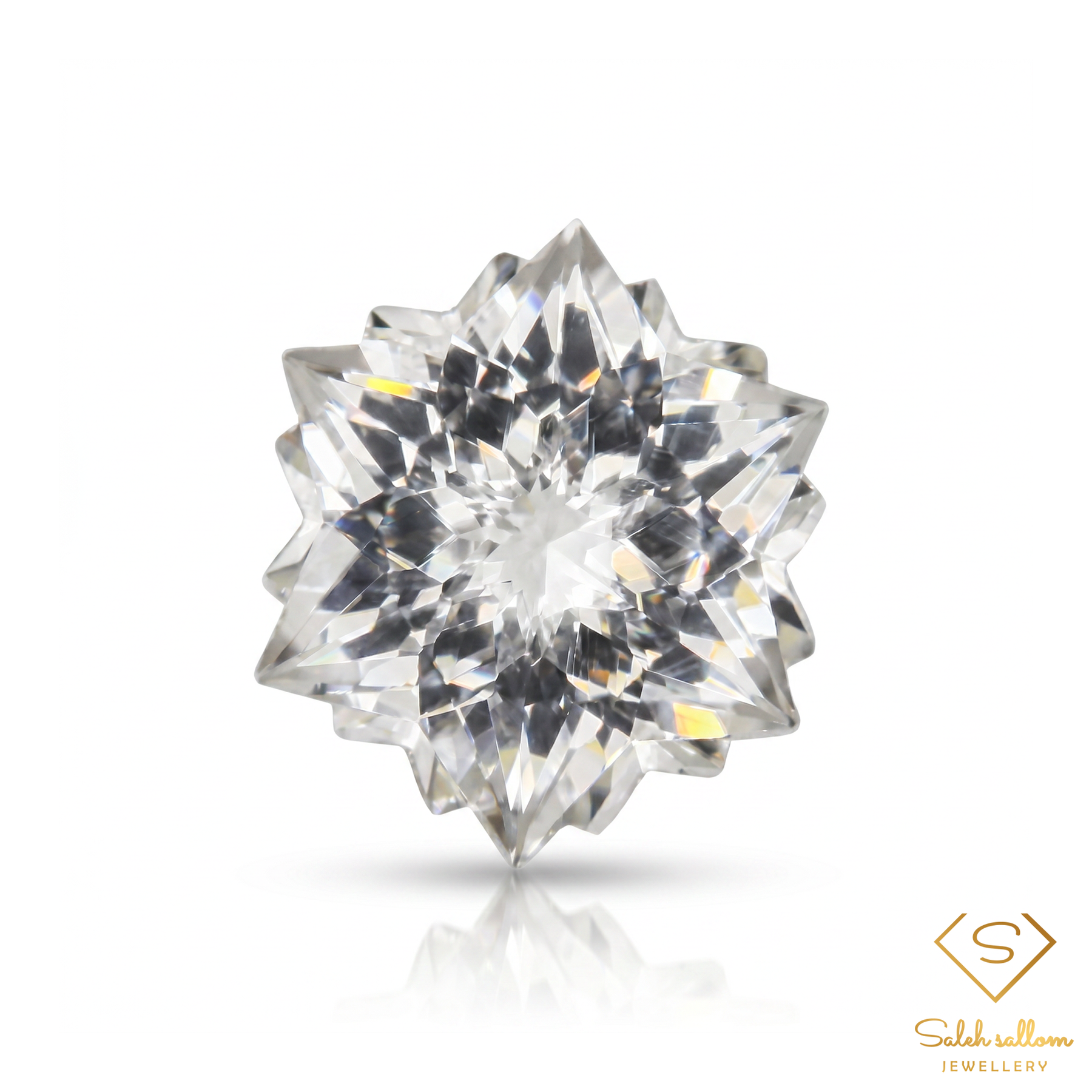 Natural Very Light Green Topaz | 5.88 Carat Snowflake Fantasy Cut | Unheated Brazilian Collector Gemstone