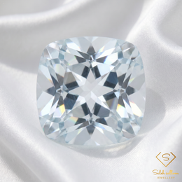 Natural White Topaz | 2.46 Carat Cushion Cut | Precision-Cut Colorless Gemstone