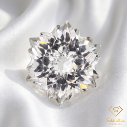 Natural Very Light Green Topaz | 5.88 Carat Snowflake Fantasy Cut | Unheated Brazilian Collector Gemstone