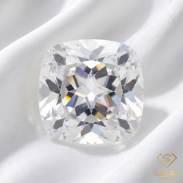 Natural White Topaz | 7.69 Carat Cushion Cut | Precision-Cut Colorless Gemstone