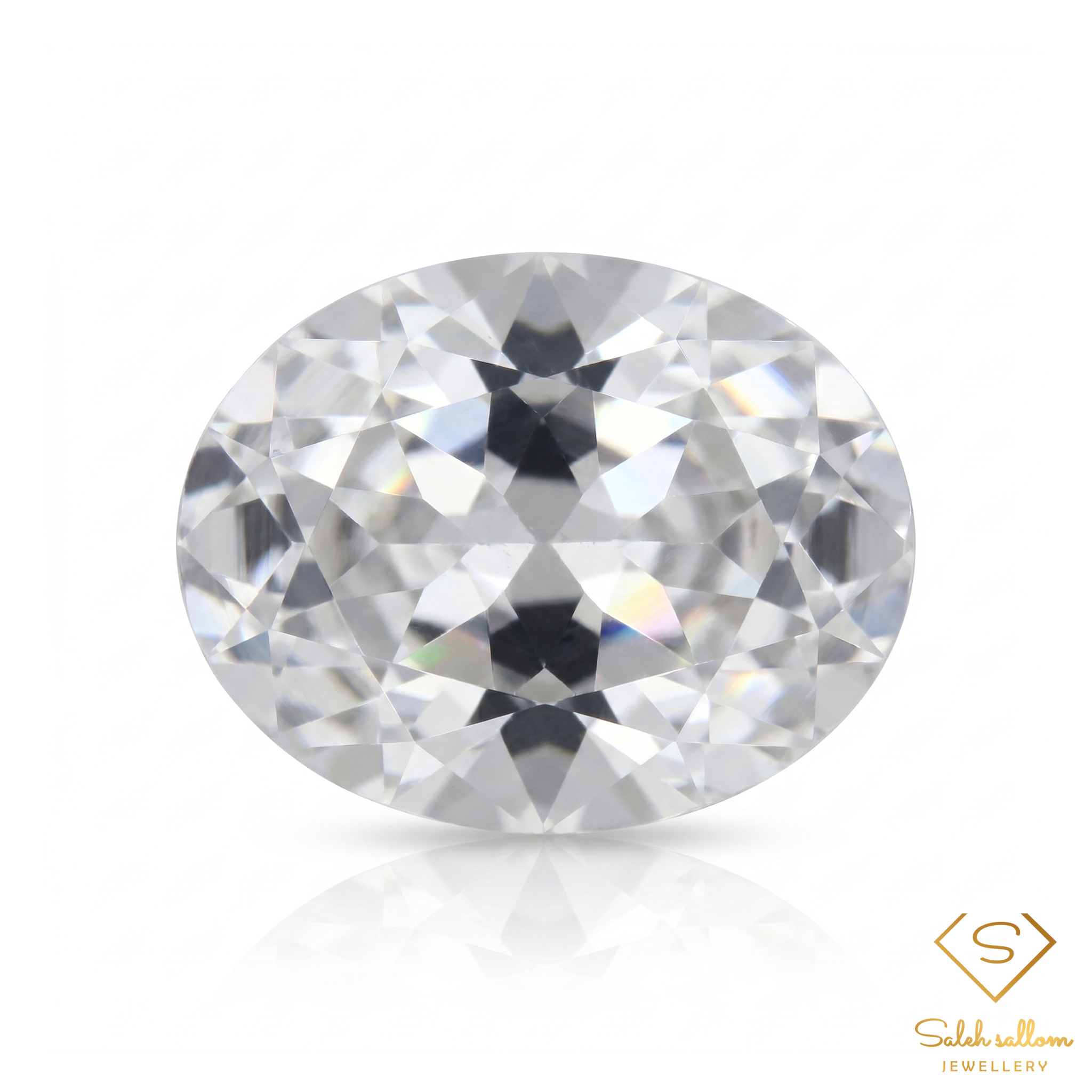 Natural Unheated Very Light Green Topaz | 6.37 Carat Oval Cut | Brazilian Fine Gemstone Main image