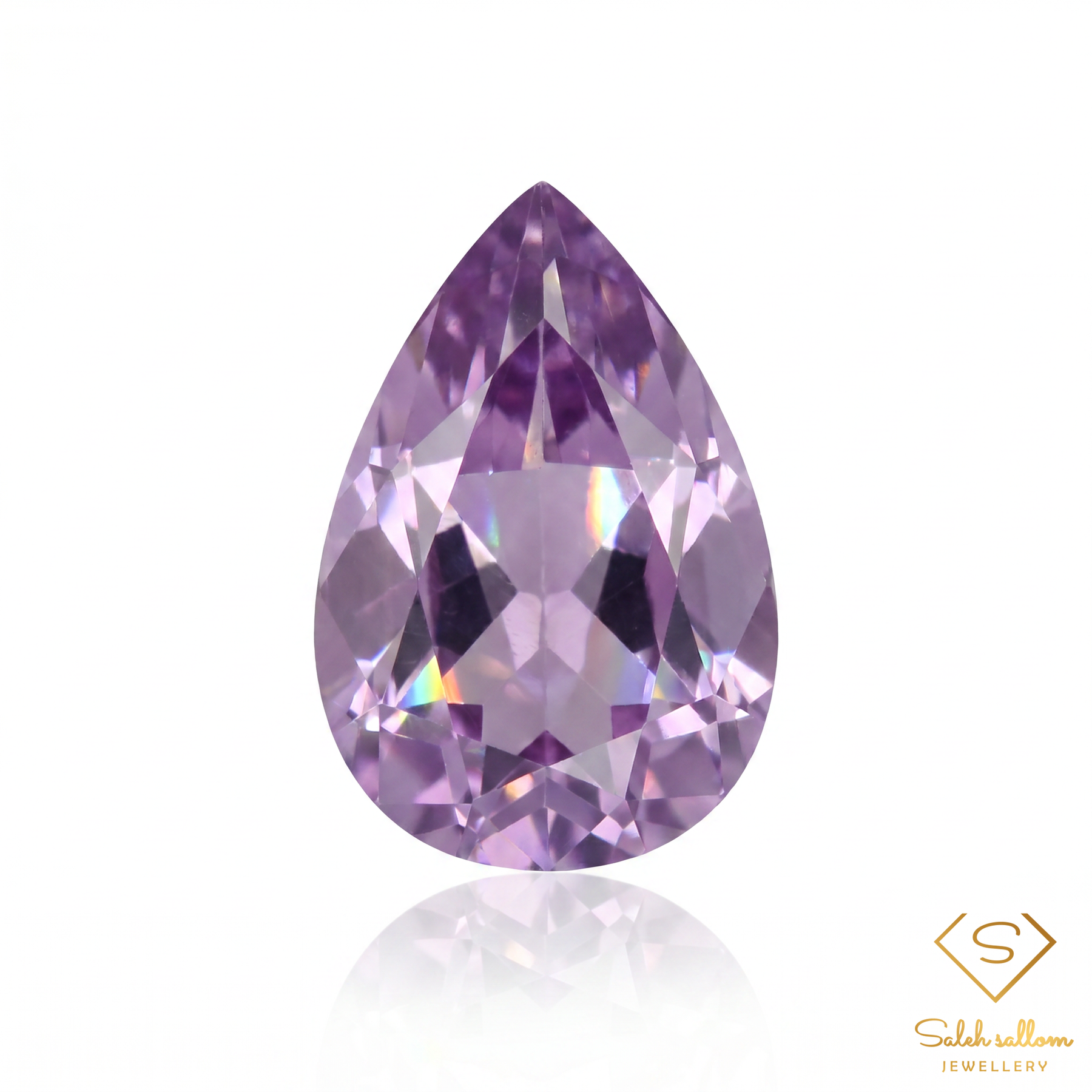 Natural Unheated Purple Amethyst | 4.11 Carat Pear Cut | African Origin Fine Gemstone