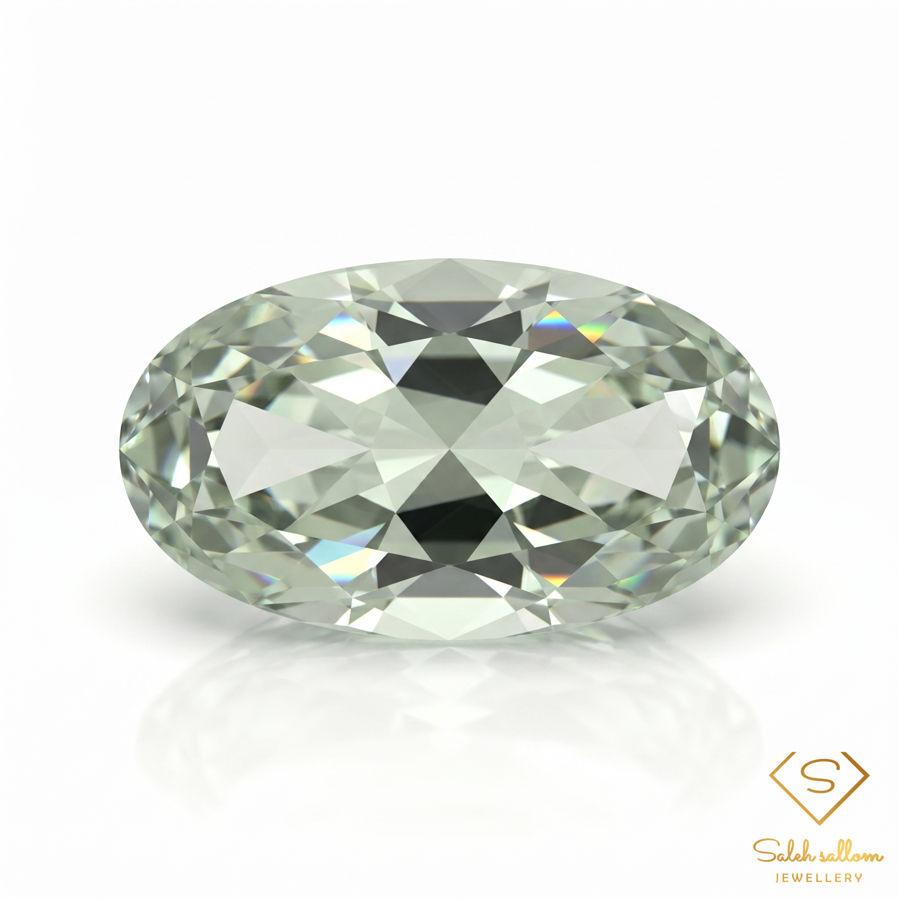 Natural Green Amethyst (Prasiolite) | 13.26 Carat Precision Oval Cut | Large Collector Gemstone