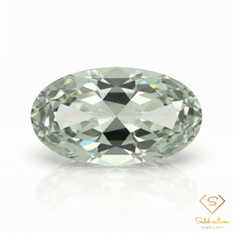 Natural Green Amethyst (Prasiolite) | 13.26 Carat Precision Oval Cut | Large Collector Gemstone