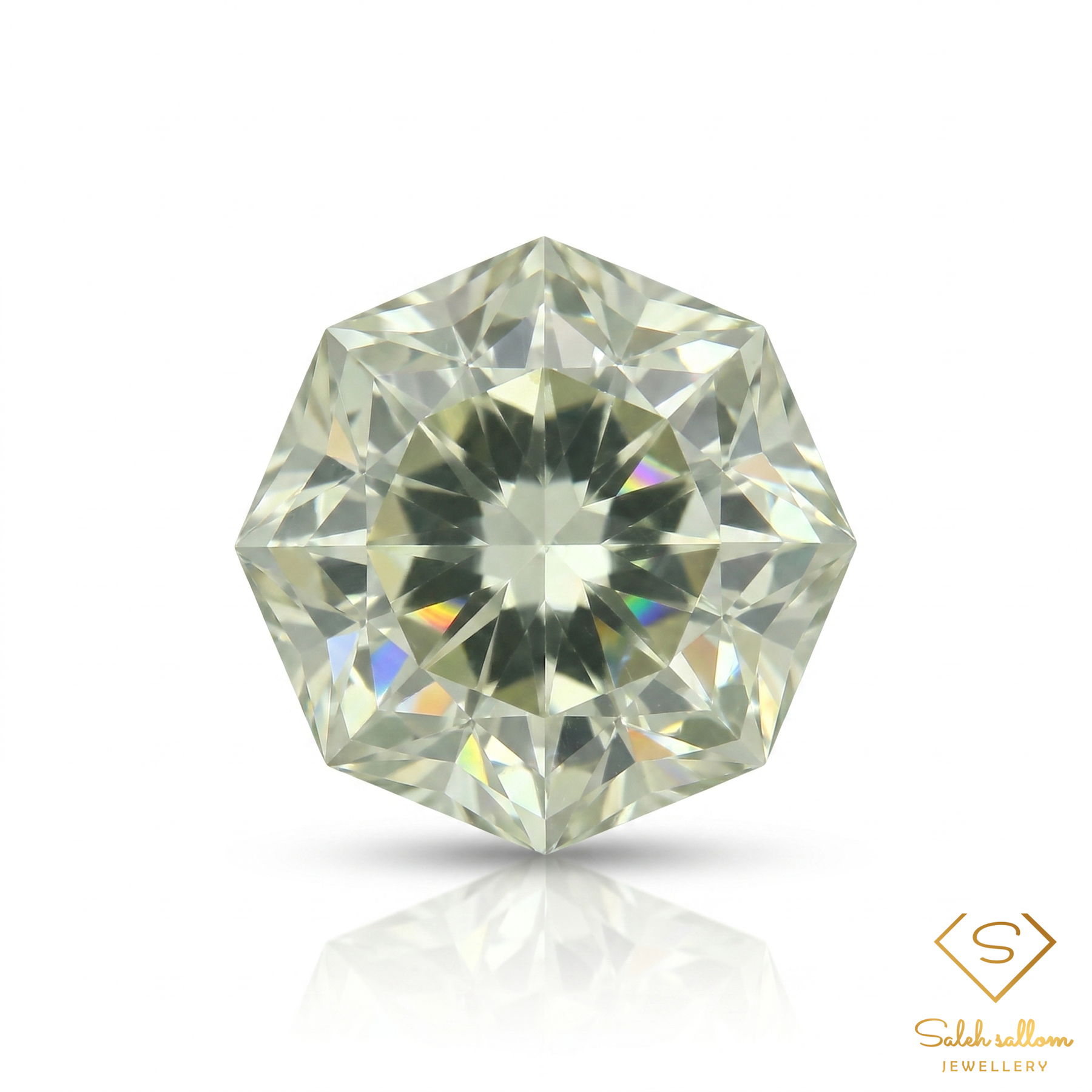 Natural Green Amethyst (Prasiolite) | 10.99 Carat Custom Octagon Cut | Brazilian Precision-Cut Collector Gemstone