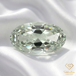 Natural Green Amethyst (Prasiolite) | 13.26 Carat Precision Oval Cut | Large Collector Gemstone