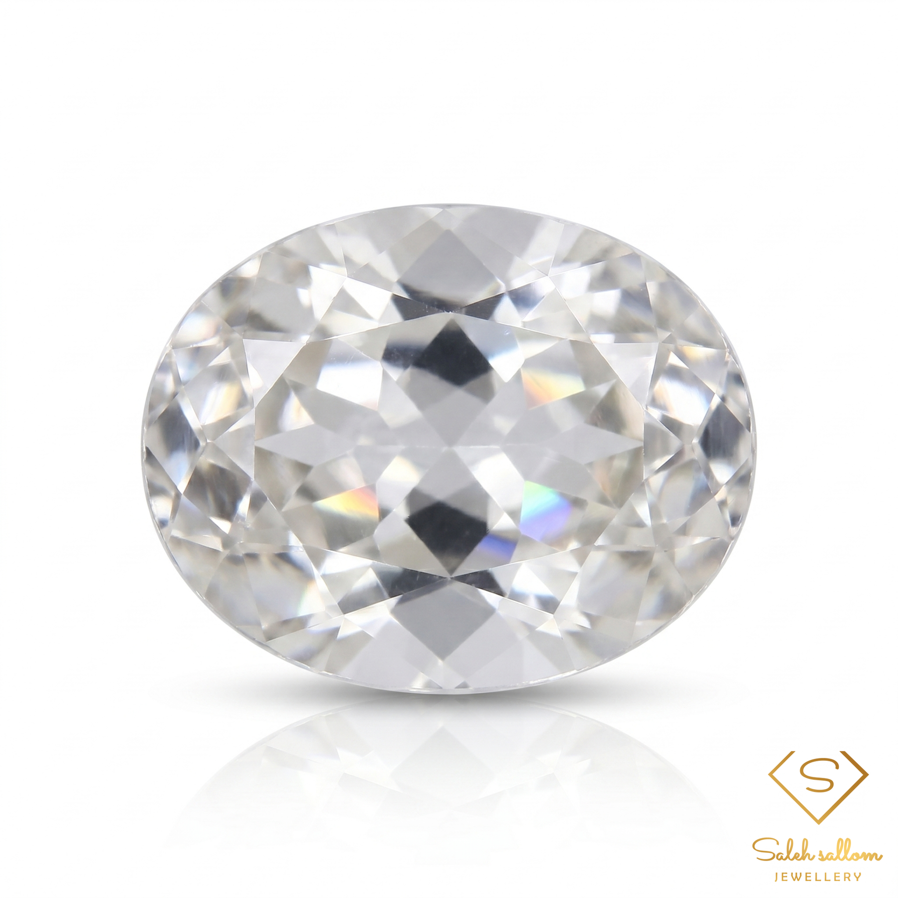 Natural White Topaz Oval Cut | 2.67 Carat Colorless Topaz | Elegant Collector Gemstone
