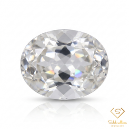 Natural White Topaz Oval Cut | 2.67 Carat Colorless Topaz | Elegant Collector Gemstone