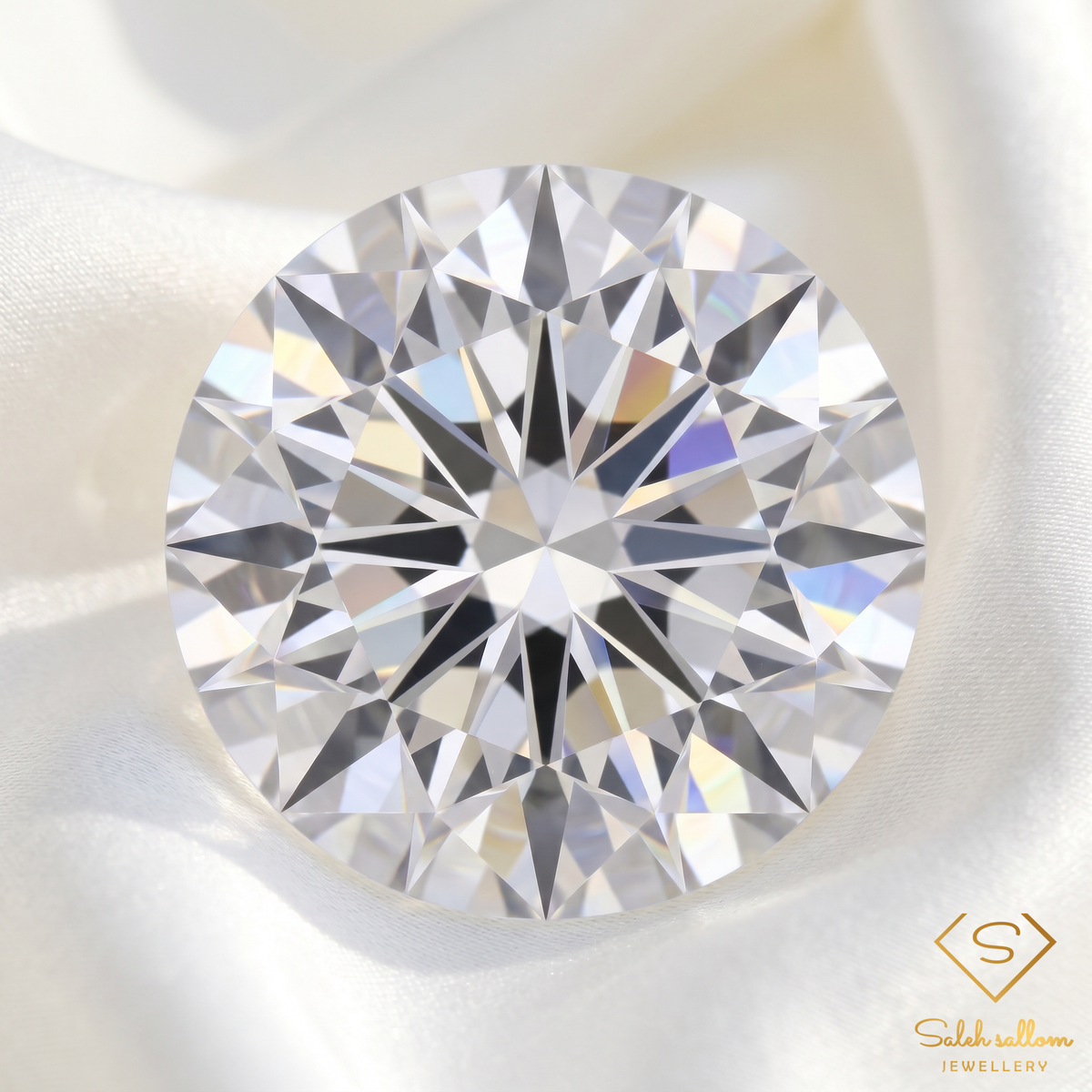 Precision Fantasy Cut Natural White Topaz | 1.59 Carat Round Custom Cut Topaz | Brilliant Collector Gemstone