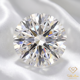 Precision Fantasy Cut Natural White Topaz | 1.59 Carat Round Starburst Cut Topaz | Collector & Designer Gemstone