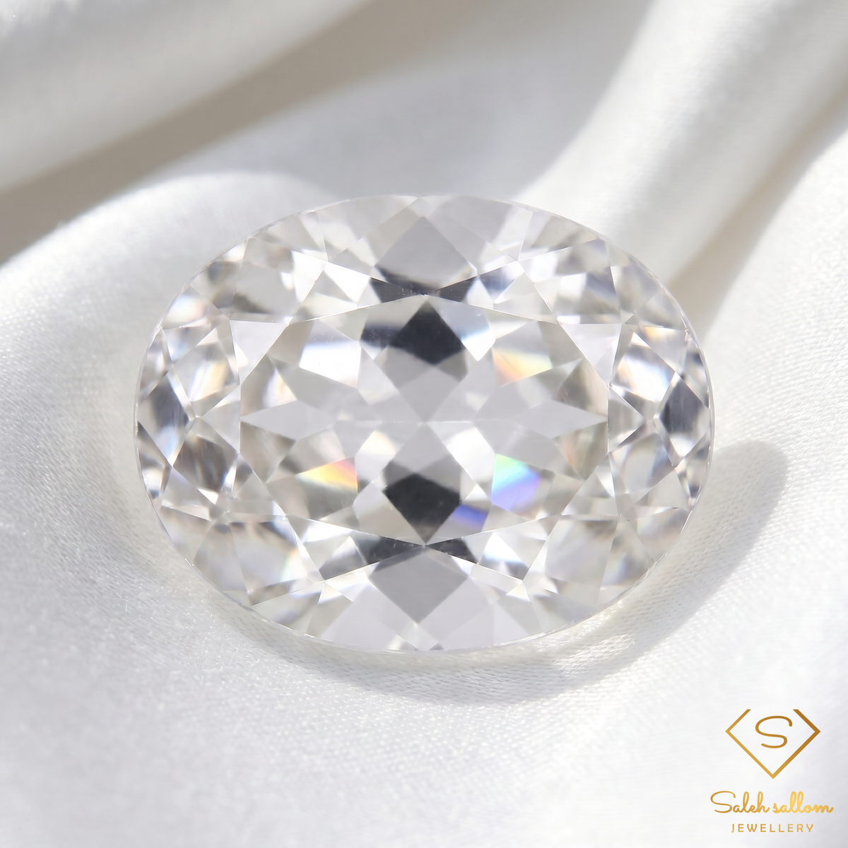 Natural White Topaz Oval Cut | 2.67 Carat Colorless Topaz | Elegant Collector Gemstone