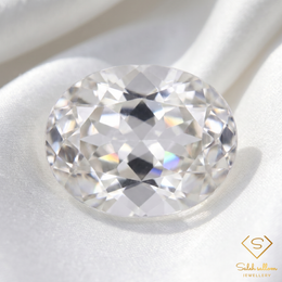 Natural White Topaz Oval Cut | 2.67 Carat Colorless Topaz | Elegant Collector Gemstone