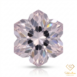 Natural Unheated Light Lavender Amethyst Snowflake Cut | 2.13 Carat Brazilian Amethyst | Precision Fantasy Cut Collector Gemstone