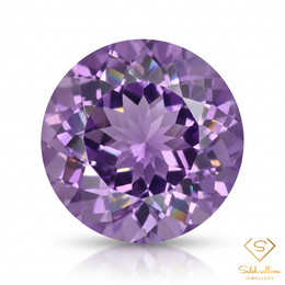 Natural Unheated Purple Amethyst Round Cut | 26.07 Carat Uruguayan Amethyst | Collector Grade Gemstone