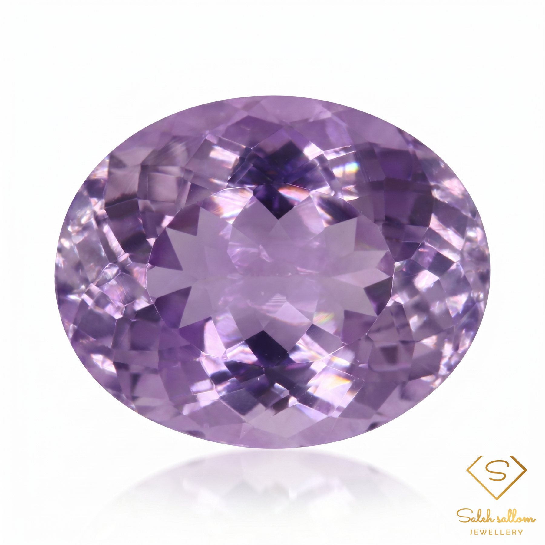 Natural Unheated Purple Amethyst Oval Cut | 27.75 Carat Uruguayan Amethyst | Fine Collector Gemstone