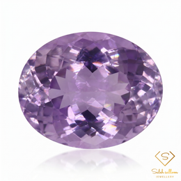 Natural Unheated Purple Amethyst Oval Cut | 27.75 Carat Uruguayan Amethyst | Fine Collector Gemstone