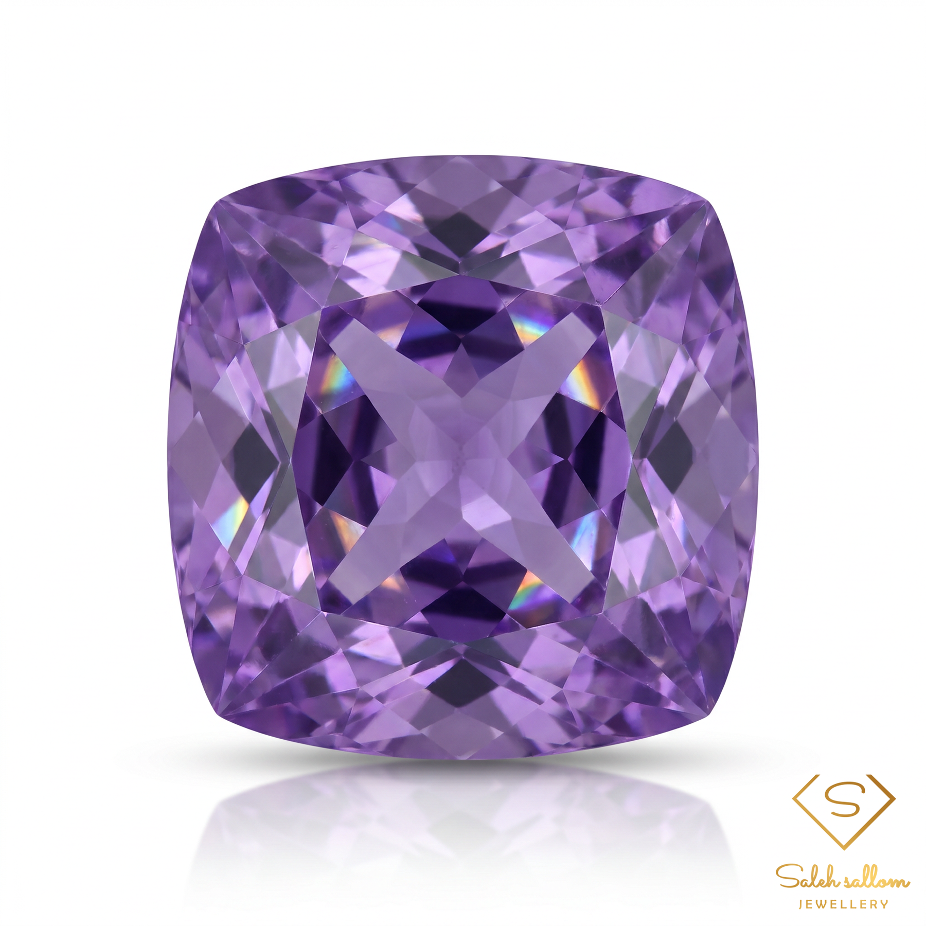 Natural Unheated Purple Amethyst Cushion Cut | 21.02 Carat Fine Amethyst | Collector Quality Gemstone