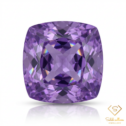 Natural Unheated Purple Amethyst Cushion Cut | 21.02 Carat Fine Amethyst | Collector Quality Gemstone