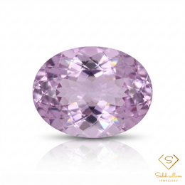 Natural Unheated Lavender Purple Amethyst Oval Cut | 15.50 Carat Brazilian Amethyst | Fine Collector Gemstone