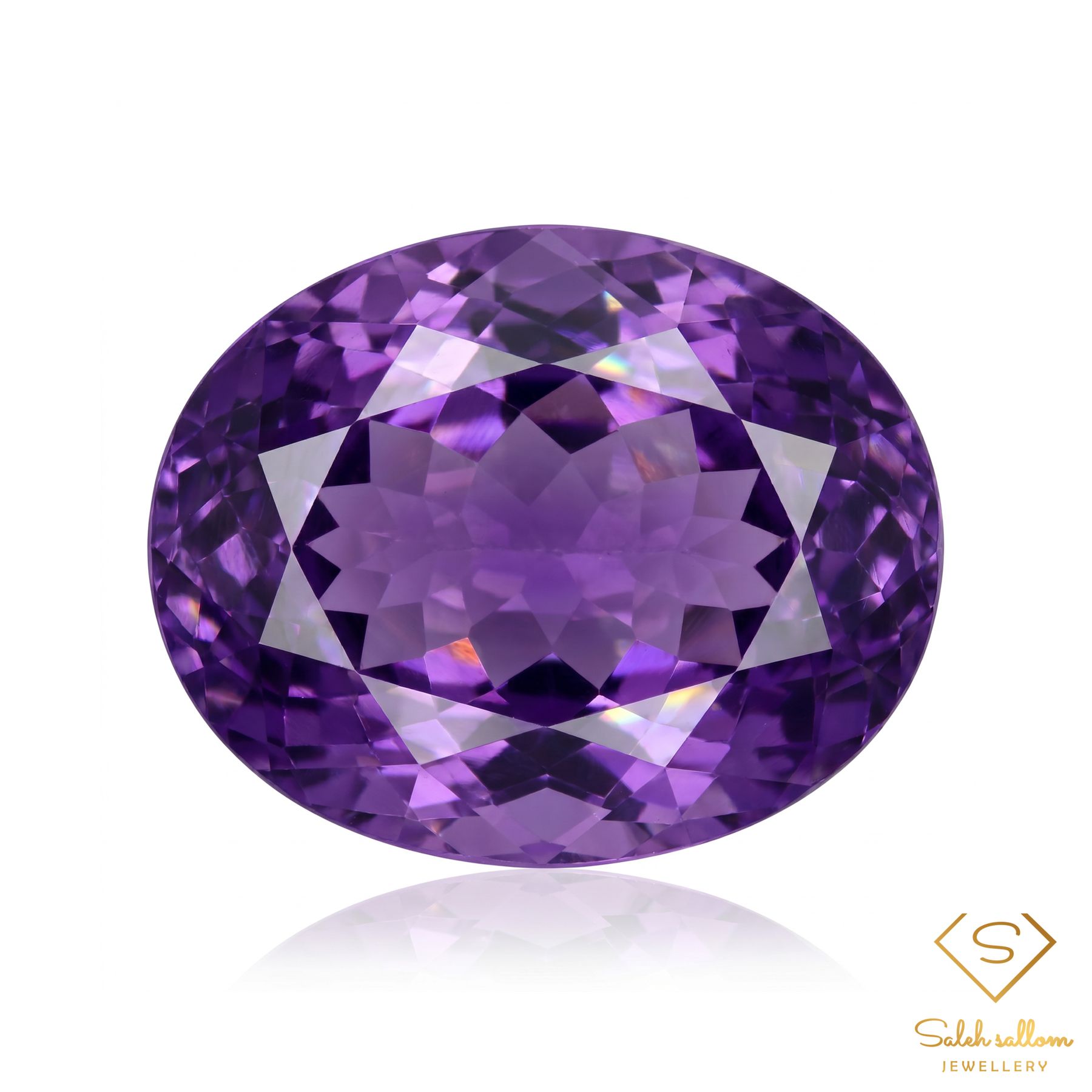 Natural Unheated Purple Amethyst Oval Cut | 17.95 Carat Premium Amethyst | Fine Collector Gemstone