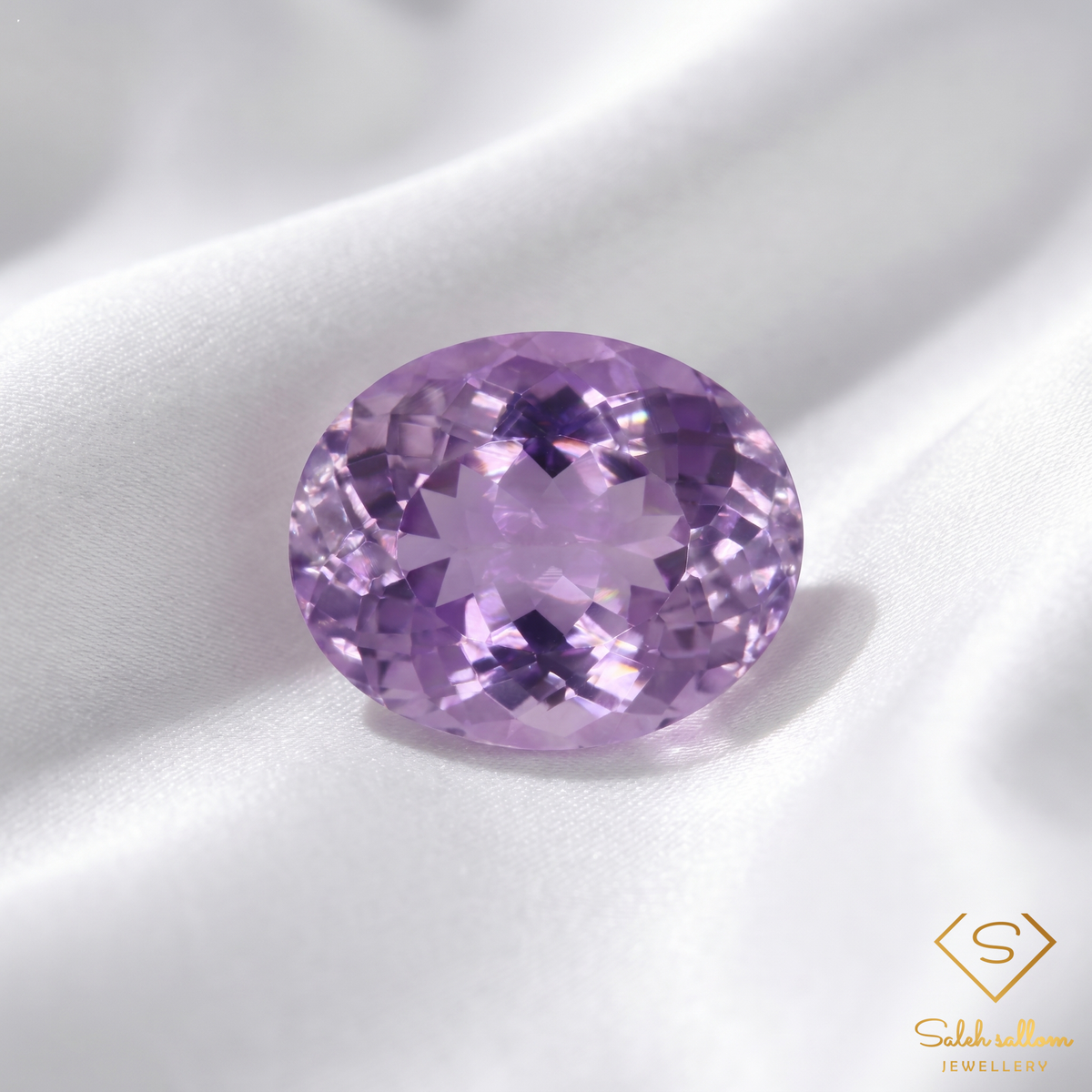 Natural Unheated Purple Amethyst Oval Cut | 27.75 Carat Uruguayan Amethyst | Fine Collector Gemstone