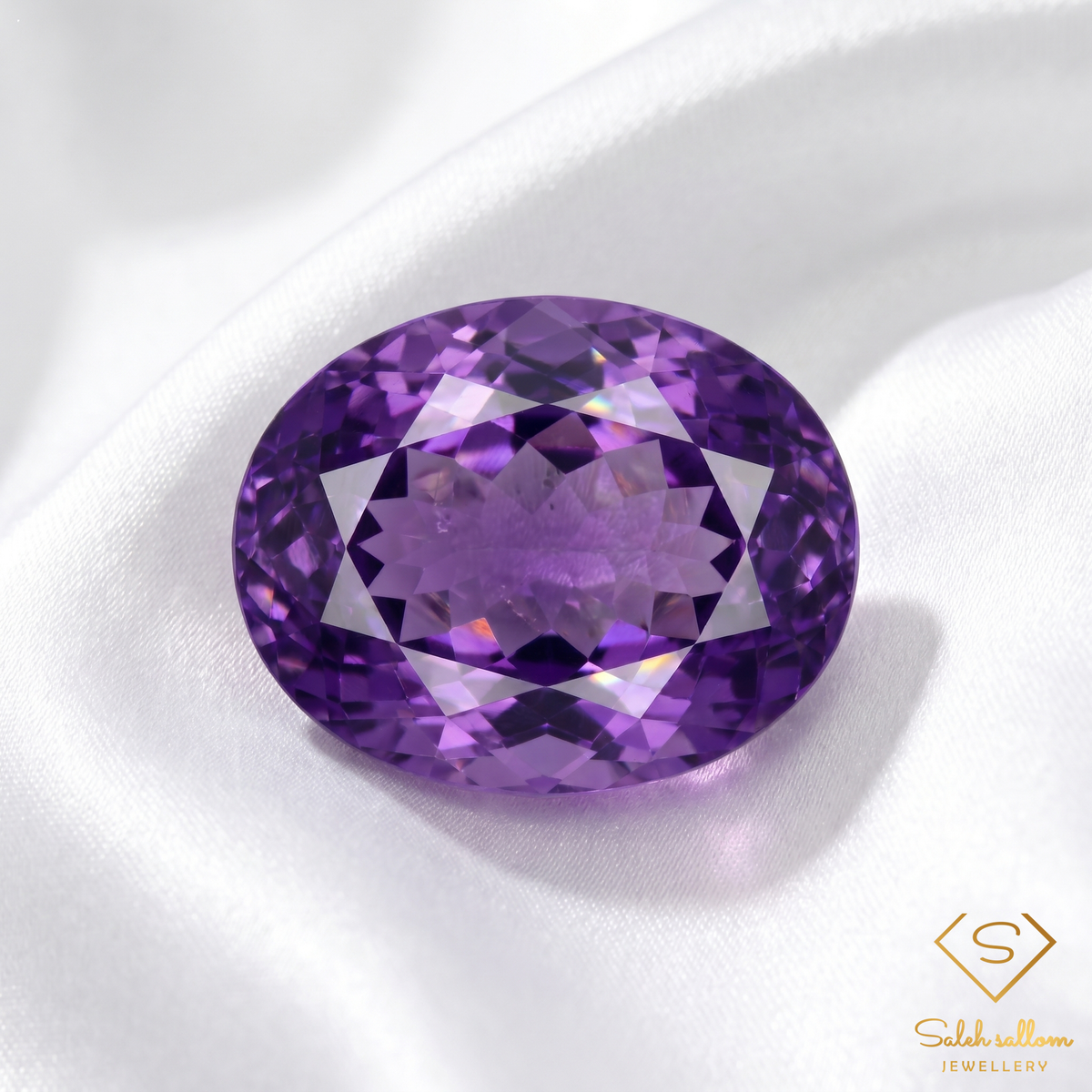 Natural Unheated Purple Amethyst Oval Cut | 17.95 Carat Premium Amethyst | Fine Collector Gemstone
