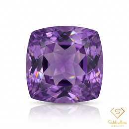 Natural Unheated Purple Amethyst Cushion Cut | 31.01 Carat Premium Amethyst | Collector Gemstone