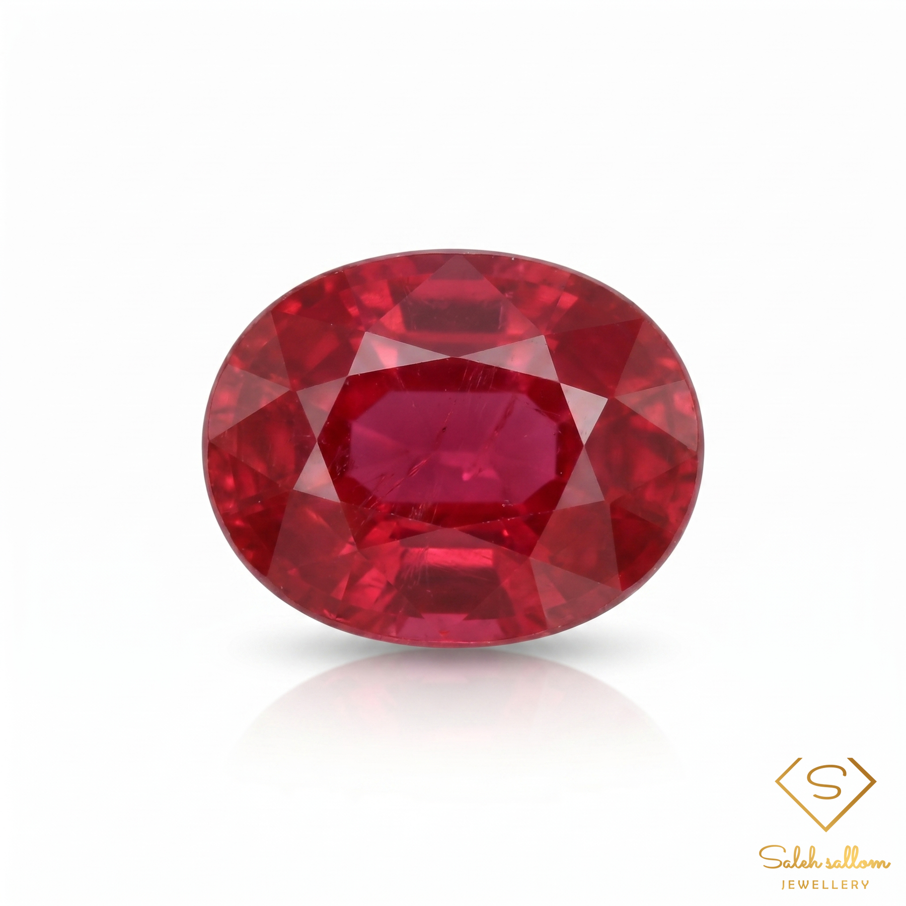 Natural Red Ruby | 1.93 Carat Mozambique Ruby | Oval Cut Heated & Glass-Filled Gemstone