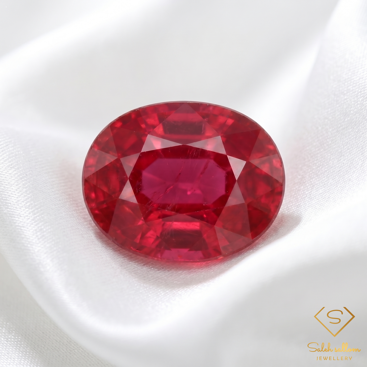 Natural Red Ruby | 1.93 Carat Mozambique Ruby | Oval Cut Heated & Glass-Filled Gemstone