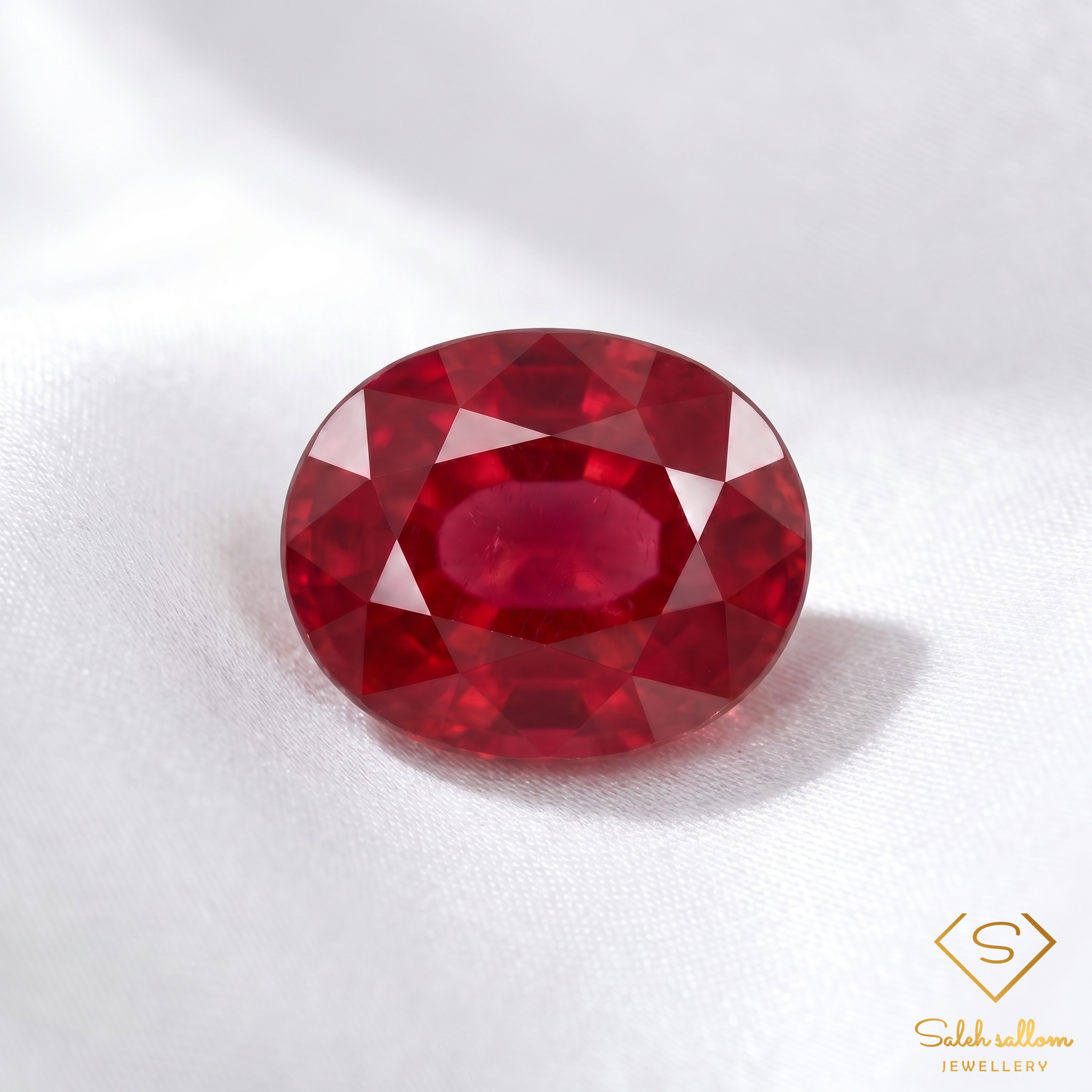 Natural Red Ruby | 4.19 Carat Oval Cut Ruby | Heated & Glass-Filled Collector Gemstone Secondary image