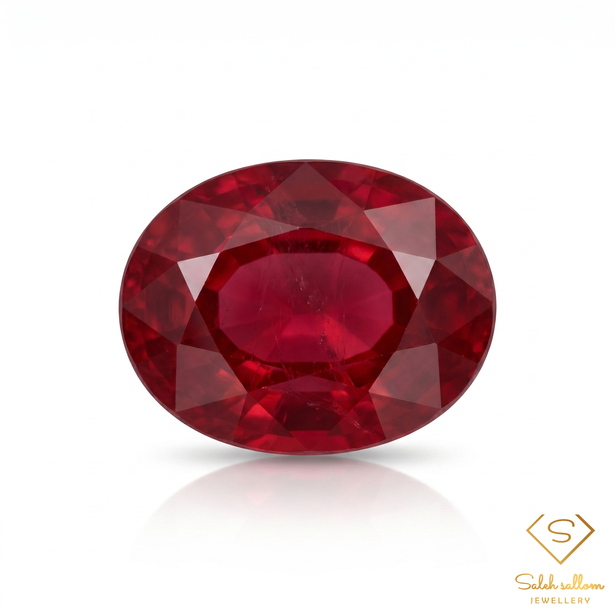 Natural Red Ruby | 5.15 Carat Oval Cut Ruby | Mozambique Origin | Heated & Glass-Filled Gemstone Main image