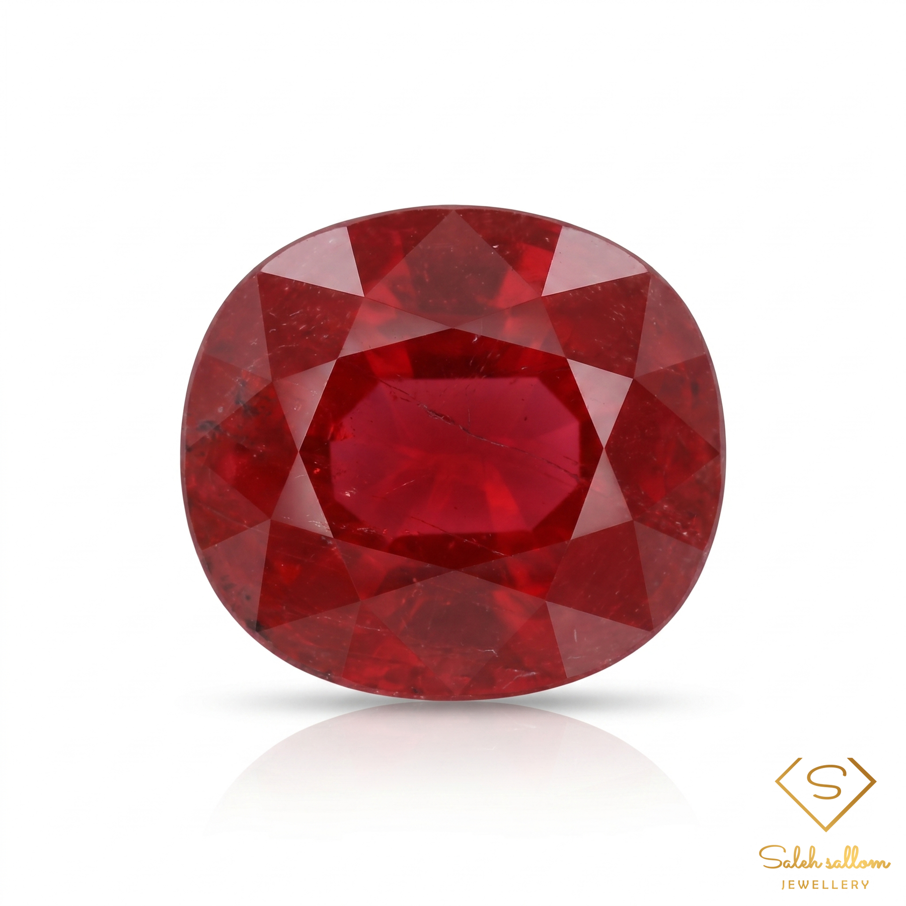 Natural Red Ruby | 9.23 Carat Oval Cut Ruby | Heated & Glass-Filled Ruby | Statement Collector Gemstone