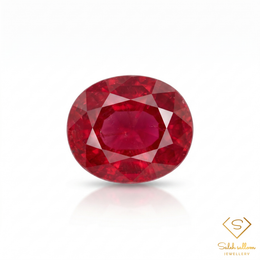 Natural Red Ruby | 10.86 Carat Oval Cut Ruby | African Origin | Heated & Glass-Filled Collector Gemstone