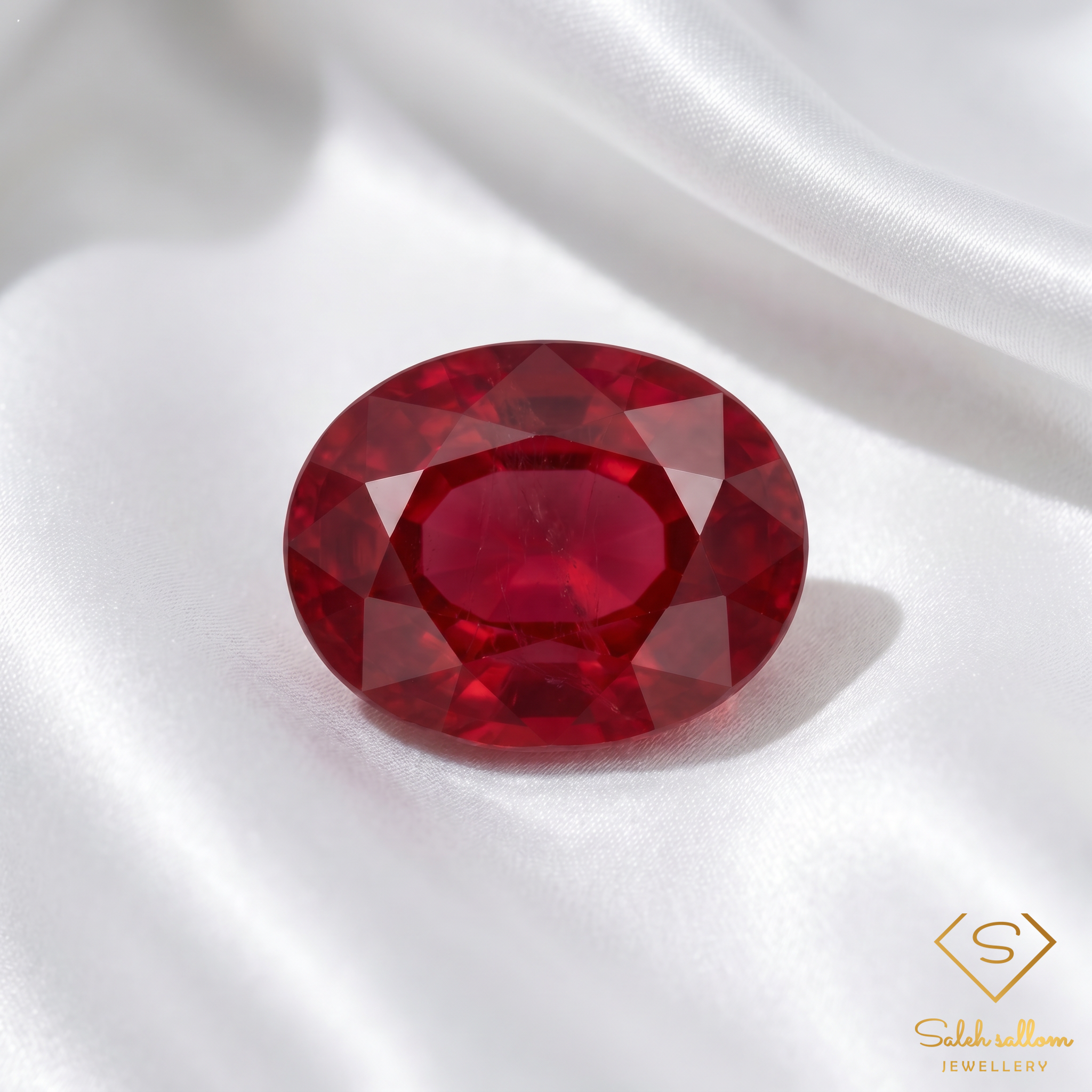 Natural Red Ruby | 5.15 Carat Oval Cut Ruby | Mozambique Origin | Heated & Glass-Filled Gemstone Secondary image