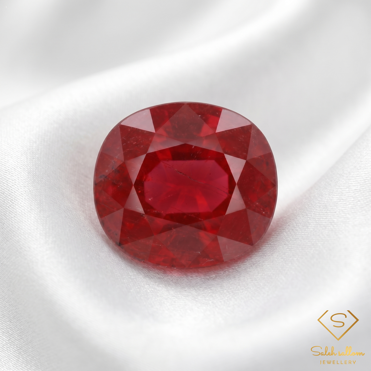 Natural Ruby | 9.23 Carat Oval Mixed Cut | Vivid Red Corundum Gemstone
