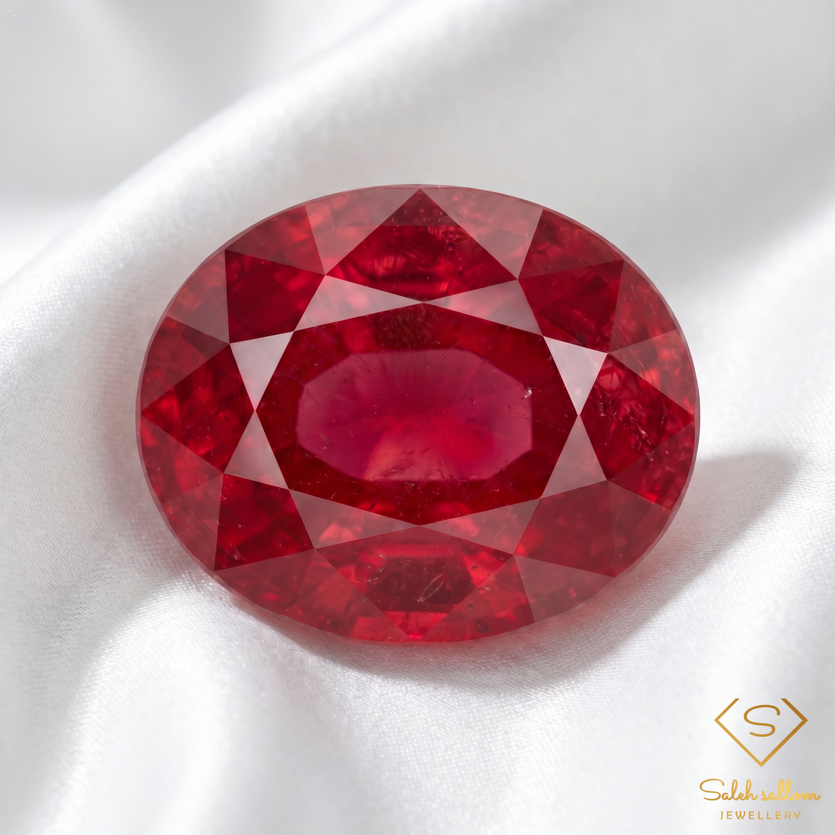 Natural Red Ruby | 10.58 Carat Oval Cut Ruby | African Origin | Heated & Glass-Filled Collector Gemstone