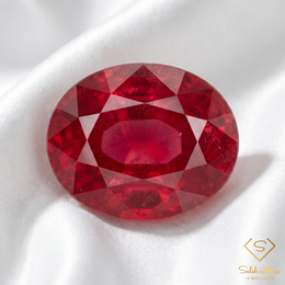 Natural Red Ruby | 10.58 Carat Oval Cut Ruby | African Origin | Heated & Glass-Filled Collector Gemstone