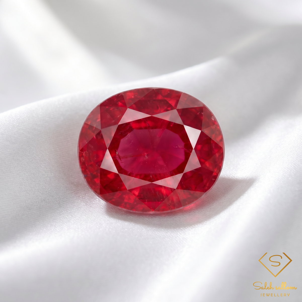 Natural Red Ruby | 10.86 Carat Oval Cut Ruby | African Origin | Heated & Glass-Filled Collector Gemstone