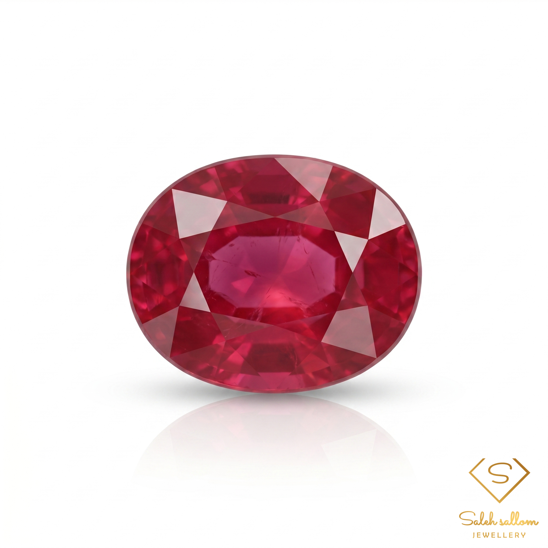Natural Reddish Pink Ruby | 2.34 Carat Oval Cut Ruby | Mozambique Origin | Heated & Glass-Filled Gemstone