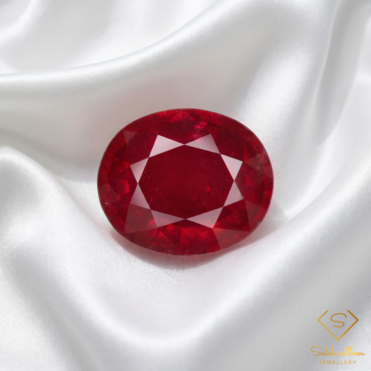 Natural Red Ruby | 8.22 Carat Oval Cut Ruby | African Origin | Heated & Glass-Filled Gemstone
