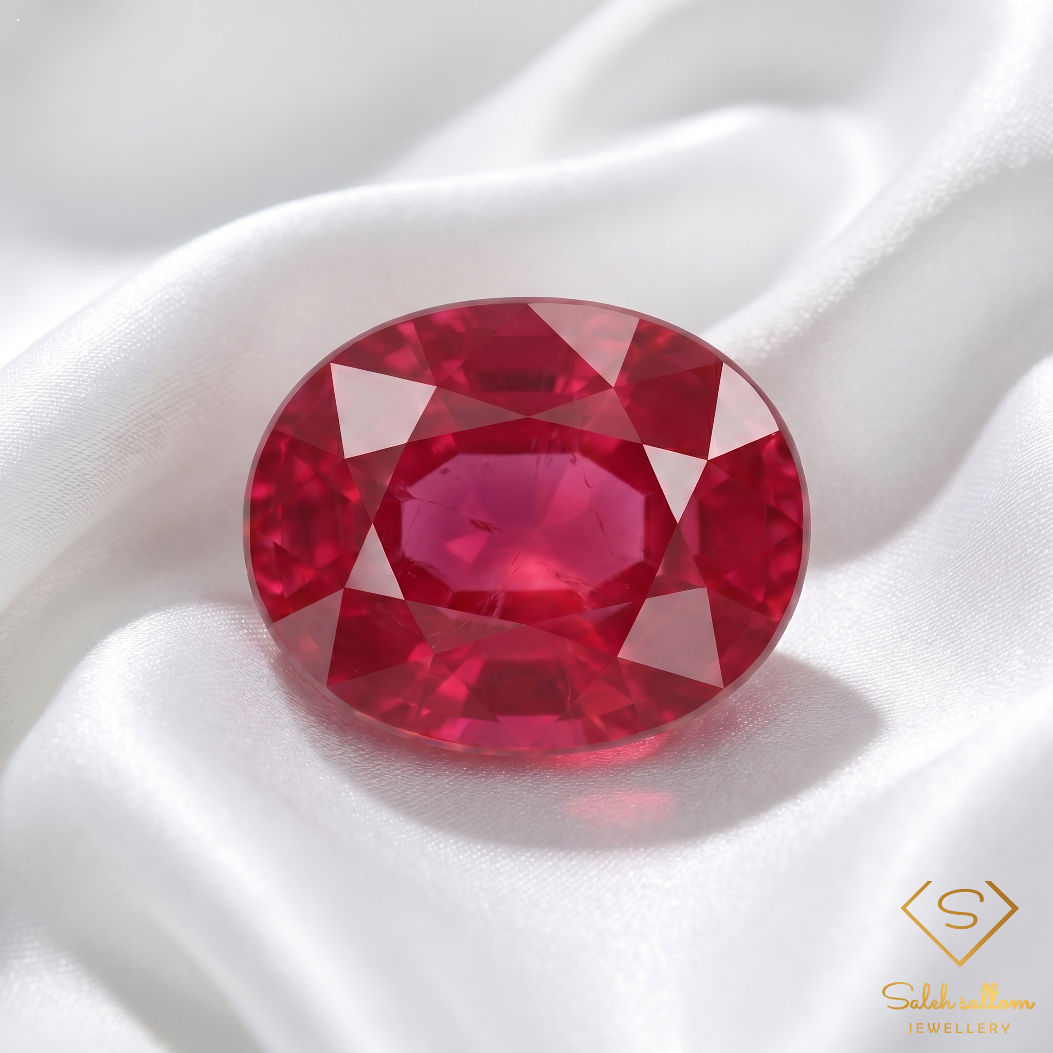 Natural Reddish Pink Ruby | 2.34 Carat Oval Cut Ruby | Mozambique Origin | Heated & Glass-Filled Gemstone Secondary image
